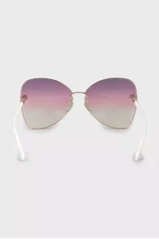 Sunglasses with white temples