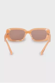Rectangular sunglasses with logo