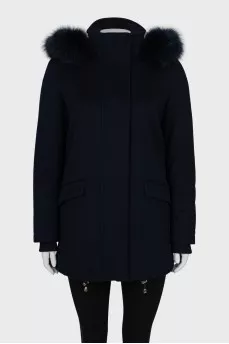 Insulated wool coat