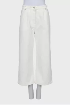 Cropped jeans white