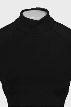 Blouse with frill on sleeves