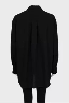 Black shirt with lace
