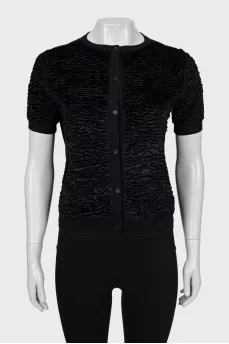 Black button down jumper