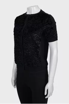 Black button down jumper
