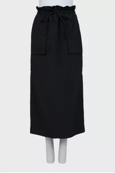 Black maxi skirt
