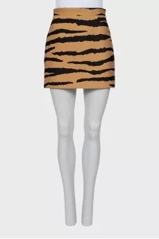 Animal print skirt