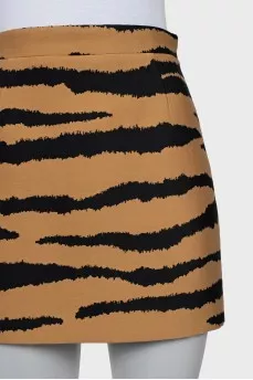 Animal print skirt