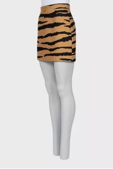 Animal print skirt