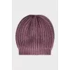 Cashmere hat with tag