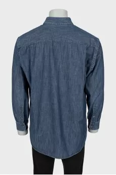 Men's Straight Cut Denim Shirt