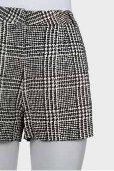 Plaid mini shorts