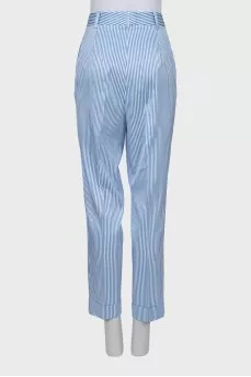 Satin Striped Banana Pants