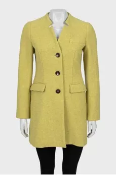 Green fitted coat