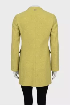 Green fitted coat