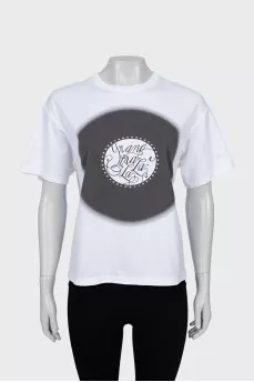 Black and white printed t-shirt