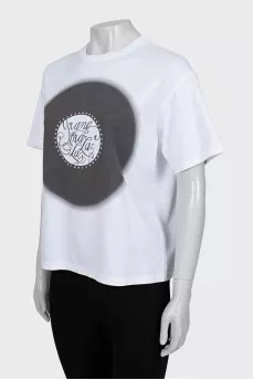 Black and white printed t-shirt