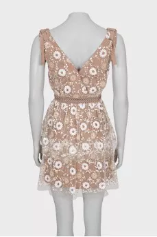 Sequin V-Neck Dress