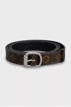 Canvas belt with signature print