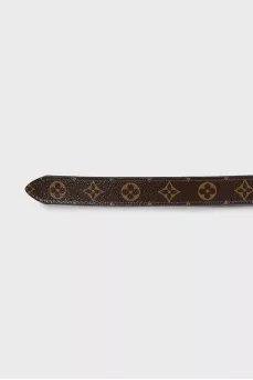Canvas belt with signature print