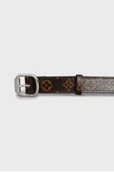 Canvas belt with signature print
