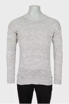 Men's jumper with seams on the outside