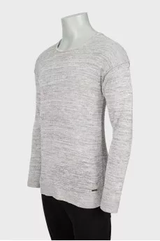 Men's jumper with seams on the outside