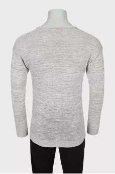 Men's jumper with seams on the outside