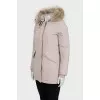 Fitted parka with removable fur