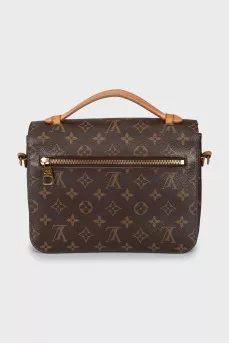 Canvas satchel bag with branded logo