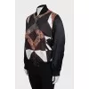 Slim fit silk bomber jacket