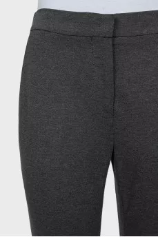 Grey tapered trousers with creases