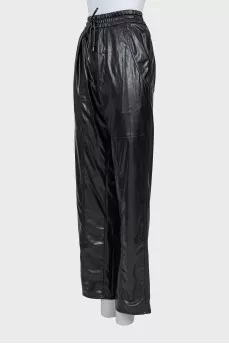 Faux leather palazzo pants With tag
