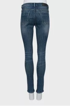 Slim fit blue jeans