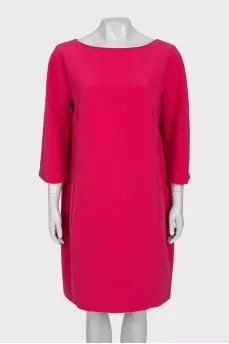 Pink straight cut dress