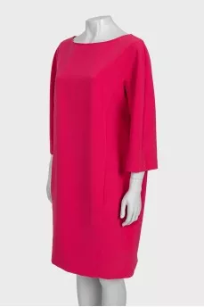 Pink straight cut dress