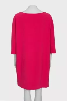 Pink straight cut dress