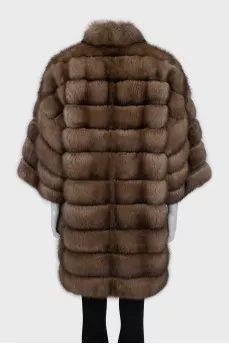 Loose fit sable fur coat