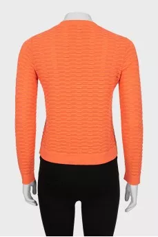 Cropped jumper with pattern