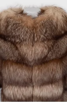 Short fur coat made of natural fur
