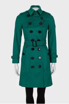 Double-breasted cashmere coat
