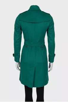 Double-breasted cashmere coat