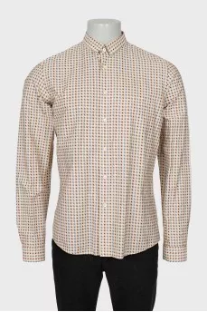 Men's printed fitted shirt