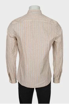 Men's printed fitted shirt