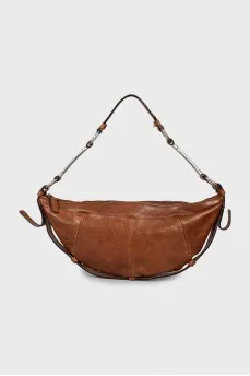 Brown Leather Shoulder Bag