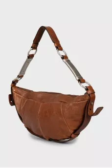Brown Leather Shoulder Bag