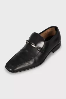 Men's leather square toe toe