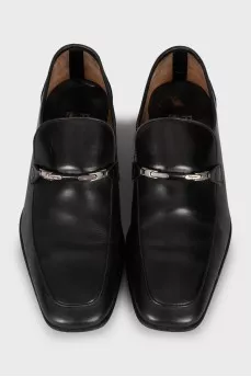 Men's leather square toe toe