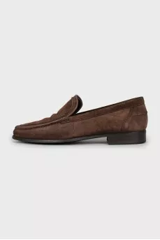 Men's insulated suede loafers