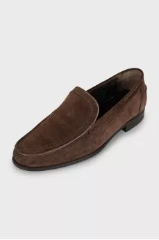 Men's insulated suede loafers