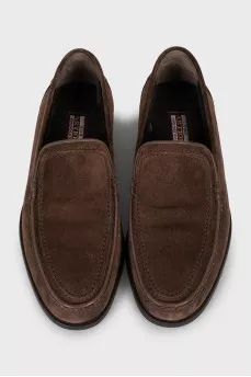 Men's insulated suede loafers
